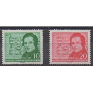 Buy this set of stamps of East Germany (GDR) of the year 1956 (Nb 264/265).
