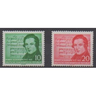 Buy this set of stamps of East Germany (GDR) of the year 1956 (Nb 251/252).
