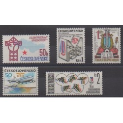 Czechoslovakia - 1986 - Nb 2671/2675