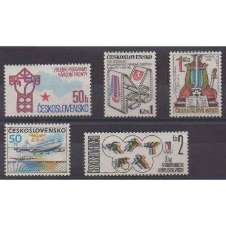 Tchécoslovaquie - 1986 - No 2671/2675