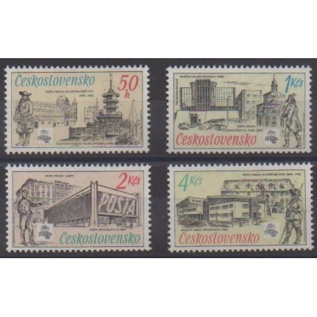 Czechoslovakia - 1988 - Nb 2762/2765 - Postal Service - Philately