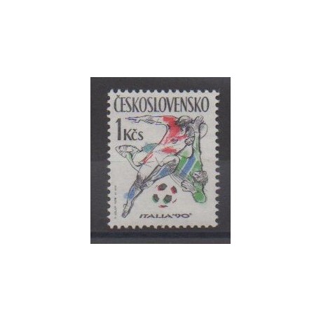 Tchécoslovaquie - 1990 - No 2849 - Coupe du monde de football