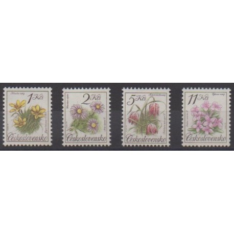 Czechoslovakia - 1991 - Nb 2898/2901 - Flowers