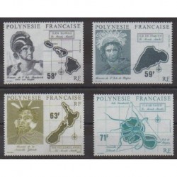 Polynésie - 1990 - No 354/357 - Sites