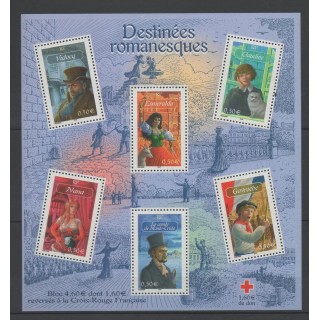 Timbres - France - Blocs et feuillets - 2003 - No BF 60 - Littérature