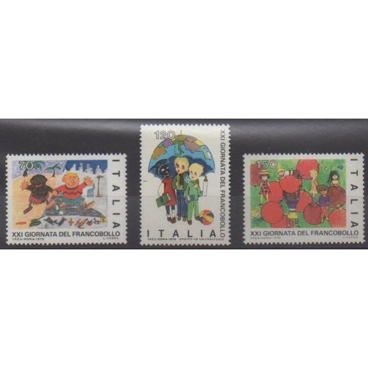 Acheter cette série de timbres d'Italie de l'année 1979 (No 1411/1413).