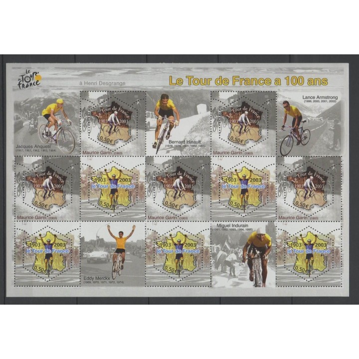 Timbres - France - Blocs et feuillets - 2003 - No BF 59 - Sports divers