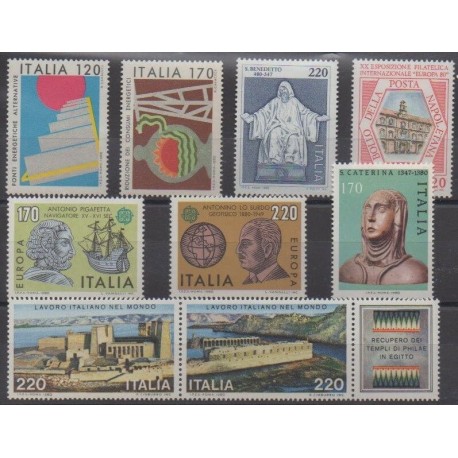 Italy - 1980 - Nb 1414/1422