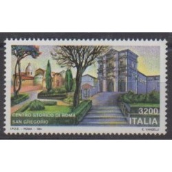 Italy - 1991 - Nb 1911 - Churches