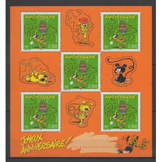 Timbres - France - Blocs et feuillets - 2003 - No BF 58 - Dessins Animés - BD