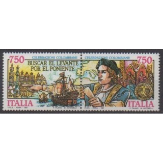 Buy this set of stamps of Italy of the year 1991 (Nb 1908/1909).