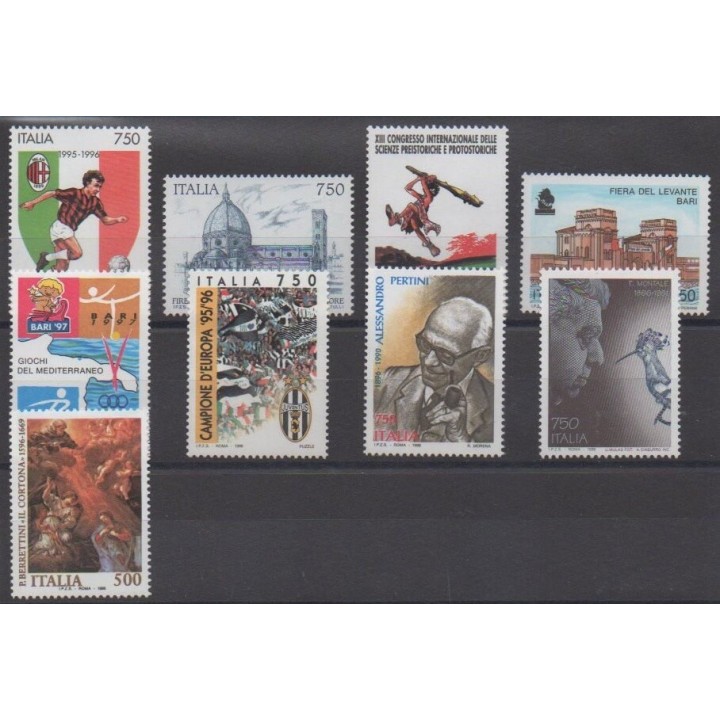 Acheter cette série de timbres d'Italie de l'année 1996 (No 2189/2197).