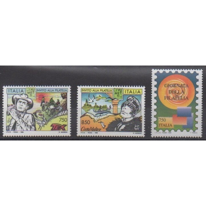 Acheter cette série de timbres d'Italie de l'année 1996 (No 2198/2200).