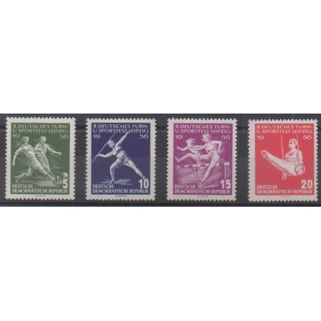 East Germany (GDR) - 1956 - Nb 254/257 - Various sports