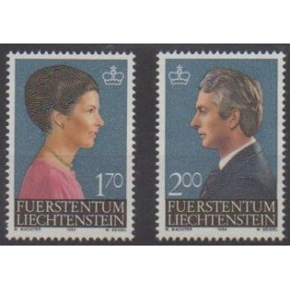 Acheter cette série de timbres du Liechtenstein  de l'année 1984 (No 802/803).