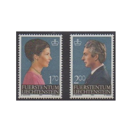 Liechtenstein - 1984 - No 802/803 - Royauté - Principauté