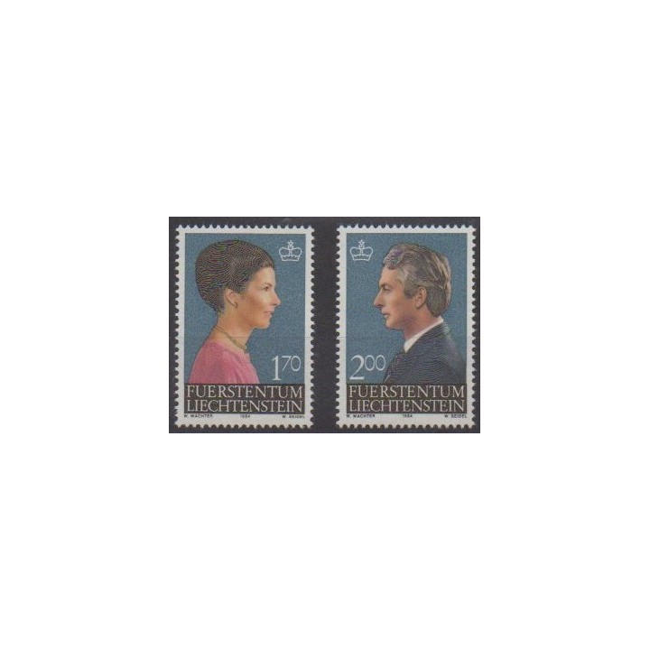 Buy this set of stamps of Liechtenstein of the year 1984 (Nb 802/803).
