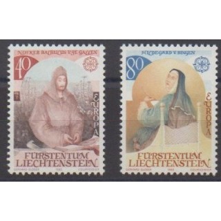 Buy this set of stamps of Liechtenstein of the year 1983 (Nb 757/758).