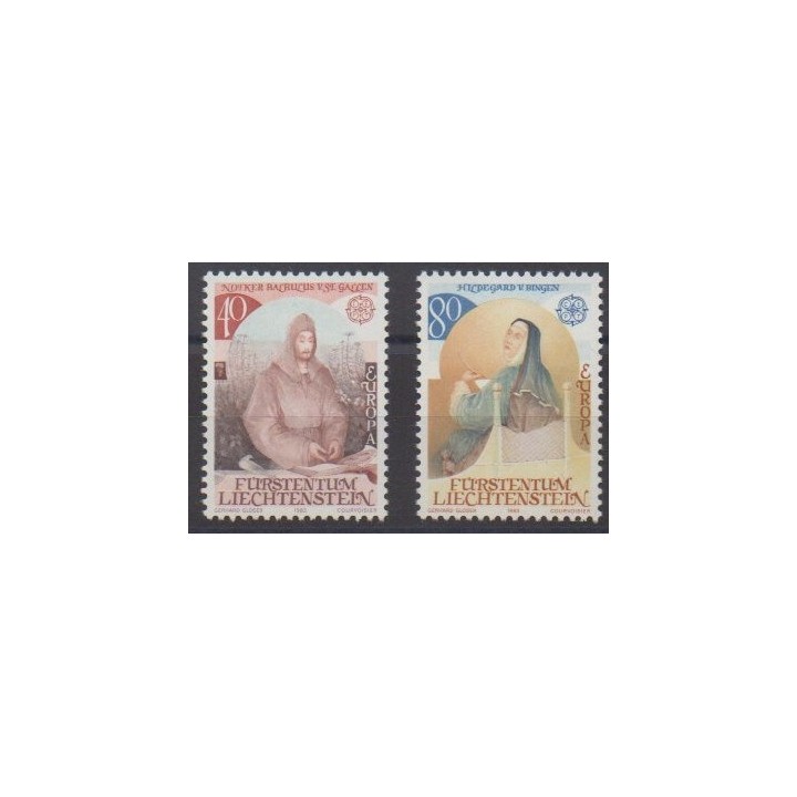 Buy this set of stamps of Liechtenstein of the year 1983 (Nb 757/758).