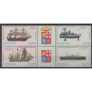 Acheter cette série de timbres d'Italie de l'année 1977 (No 1311/1314).