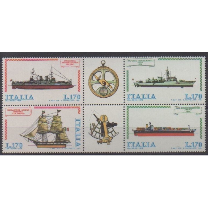 Acheter cette série de timbres d'Italie de l'année 1978 (No 1341/1344).