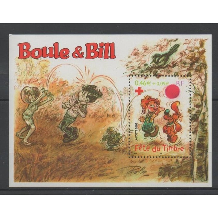 Timbres - France - Blocs et feuillets - 2002 - No BF 46 - Dessins Animés - BD
