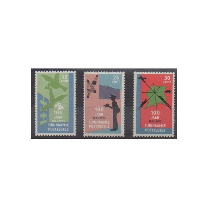 Buy this set of stamps of Suriname of the year 1973 (Nb 588/590).