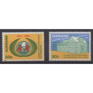 Buy this set of stamps of Suriname of the year 1985 (Nb 998/999).