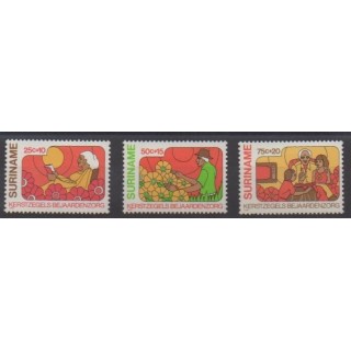 Acheter cette série de timbres de Surinam de l'année 1980 (No 806/808).