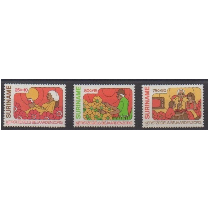 Acheter cette série de timbres de Surinam de l'année 1980 (No 806/808).
