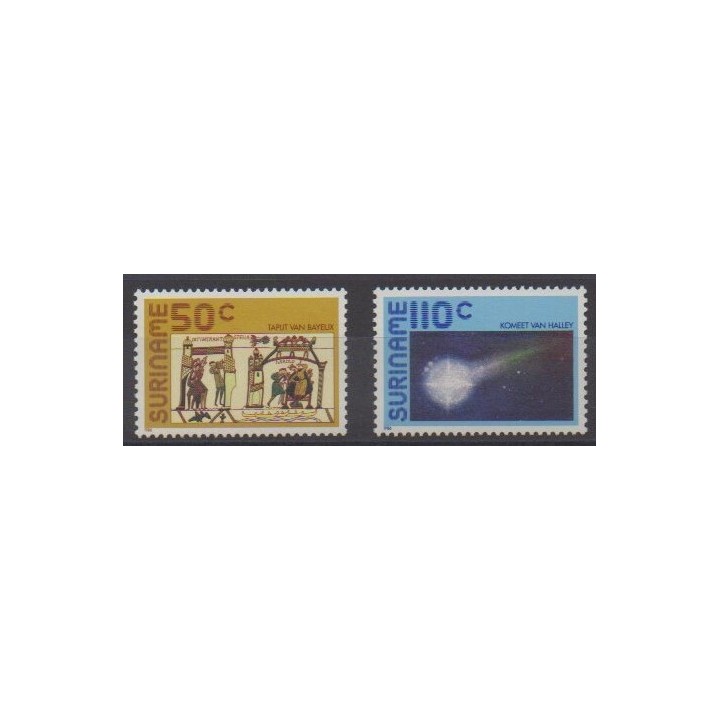 Acheter cette série de timbres de Surinam de l'année 1986 (No 1038/1039).