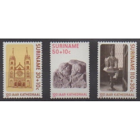 Suriname - 1986 - Nb 1047/1049 - Churches