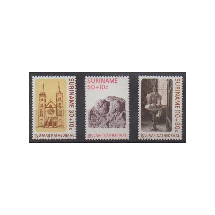 Acheter cette série de timbres de Surinam de l'année 1986 (No 1047/1049).