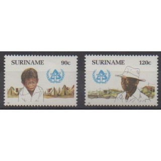 Buy this set of stamps of Suriname of the year 1987 (Nb 1085/1086).