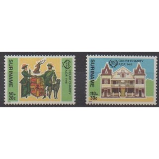 Buy this set of stamps of Suriname of the year 1986 (Nb 1051/1052).