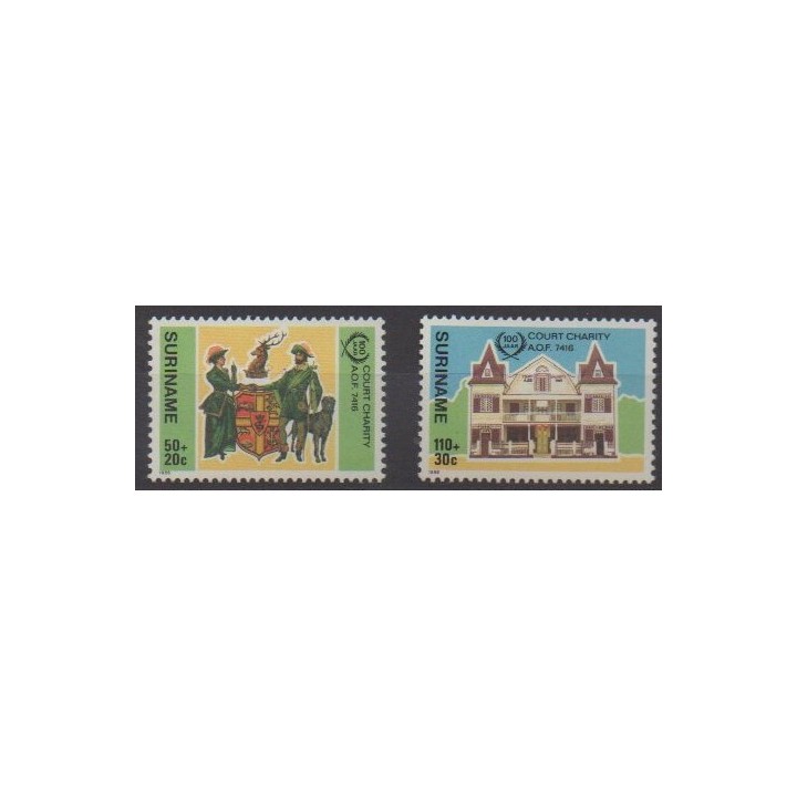 Acheter cette série de timbres de Surinam de l'année 1986 (No 1051/1052).
