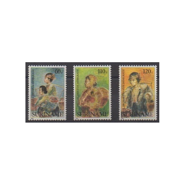 Buy this set of stamps of Suriname of the year 1990 (Nb 1186/1188).
