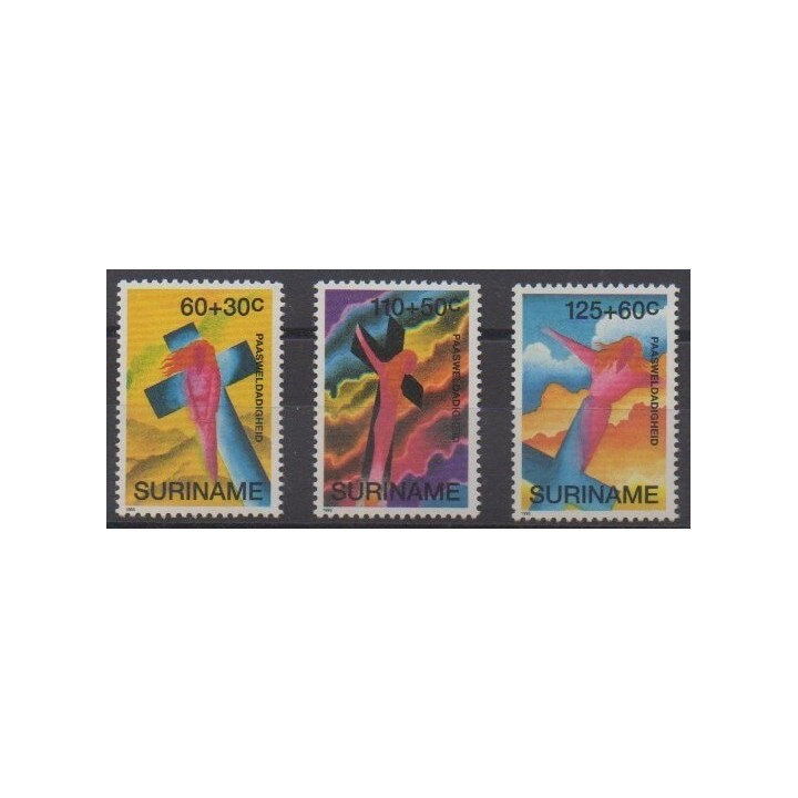 Buy this set of stamps of Suriname of the year 1993 (Nb 1282/1284).