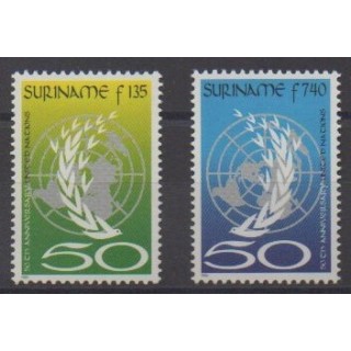 Buy this set of stamps of Suriname of the year 1995 (Nb 1360/1361).