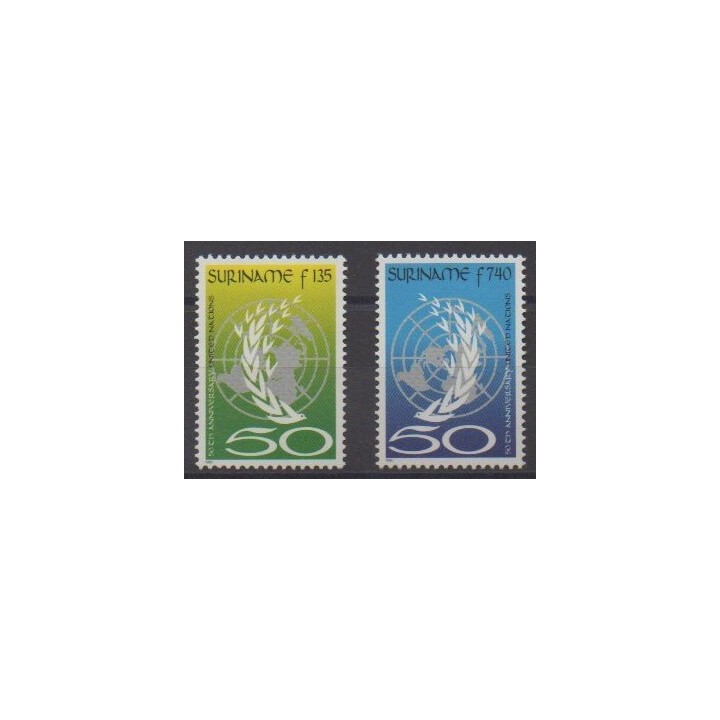 Acheter cette série de timbres de Surinam de l'année 1995 (No 1360/1361).