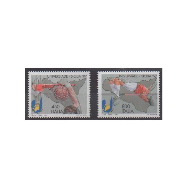 Acheter cette série de timbres d'Italie de l'année 1997 (No 2257/2258).