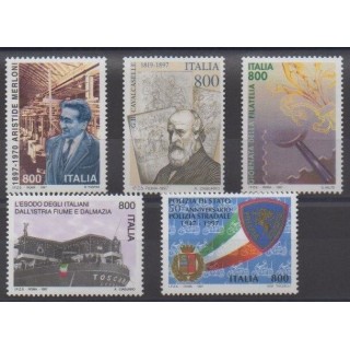 Acheter cette série de timbres d'Italie de l'année 1997 (No 2274/2278).