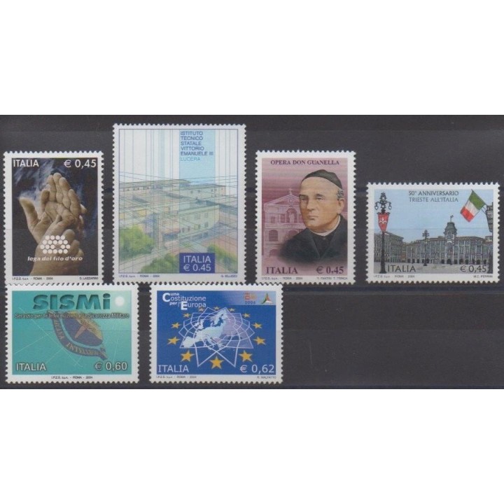 Acheter cette série de timbres d'Italie de l'année 2004 (No 2741/2746).