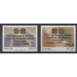 Buy this set of stamps of Italy of the year 2005 (Nb 2790/2791).