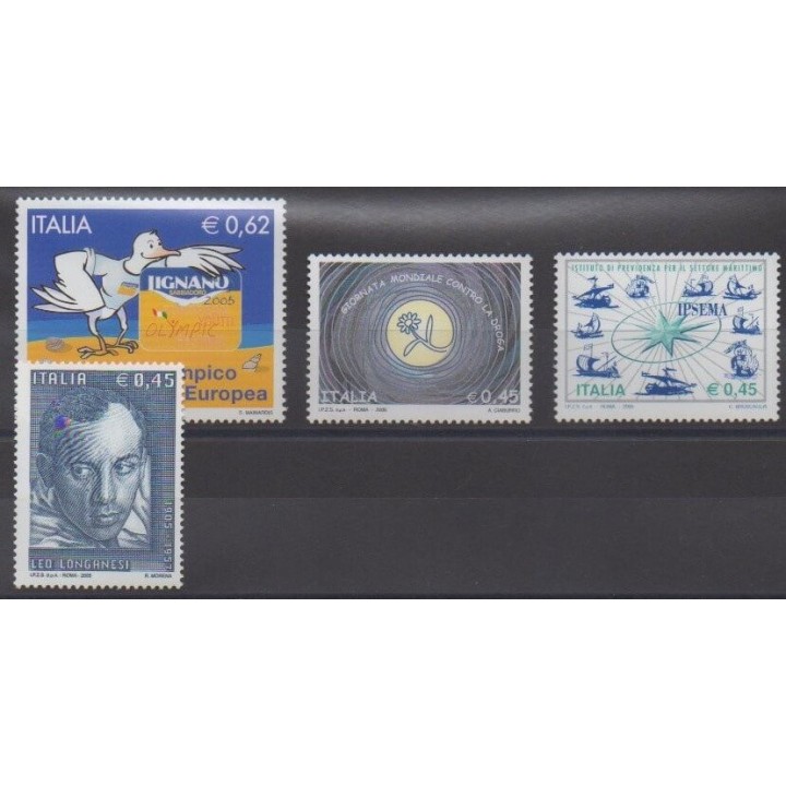 Buy this set of stamps of Italy of the year 2005 (Nb 2793/2796).