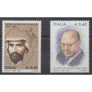 Buy this set of stamps of Italy of the year 2005 (Nb 2800/2801).