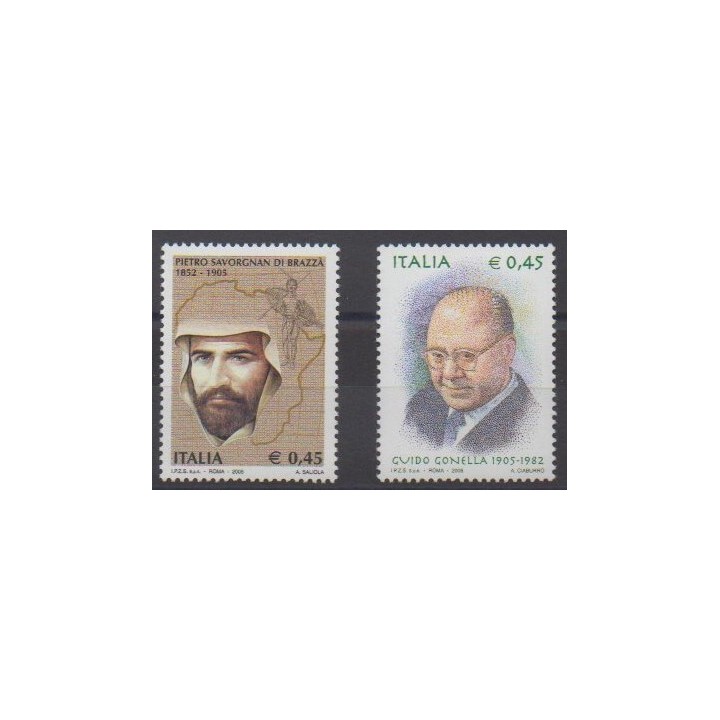 Acheter cette série de timbres d'Italie de l'année 2005 (No 2800/2801).