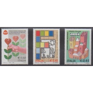 Acheter cette série de timbres d'Italie de l'année 2005 (No 2805/2807).