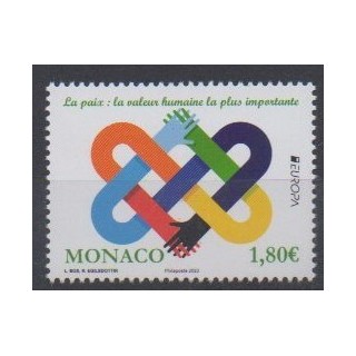 Acheter ce timbre de Monaco de l'année 2023 (La Paix).