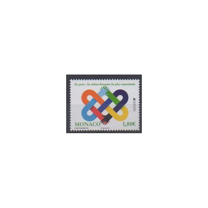 Buy this stamp of Monaco of the year 2023 (La Paix).
